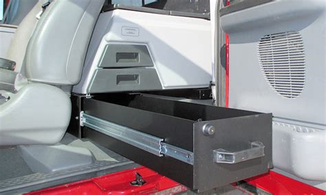 add metal box to pickup cab|truck cab storage systems.